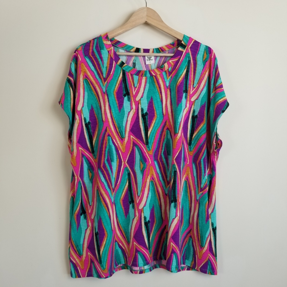 Sew In Love Round Neck Top 1X